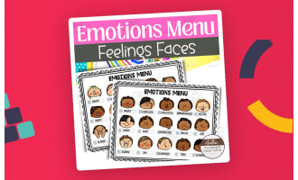 Kid Feelings & Emotions Chart – SEL Reference Poster