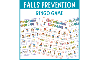 Kids Falls Prevention bingo game Injury Prevention Strategy P.E safety