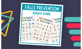 Kids Falls Prevention bingo game Injury Prevention Strategy P.E safety