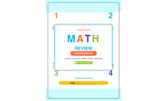 Kindergarten End of Year Math Review Worksheets & Games