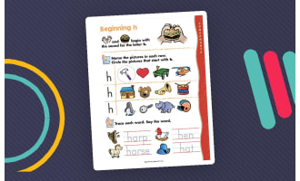 Kindergarten Learning: Consonants and Physical Skills Set 2 Printable Workbook