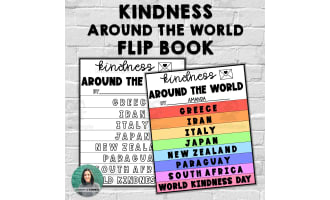 Kindness Around the World Flip Book