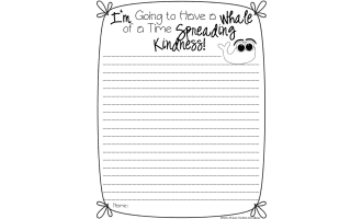 Kindness Writing Frames and Task Cards with Puns