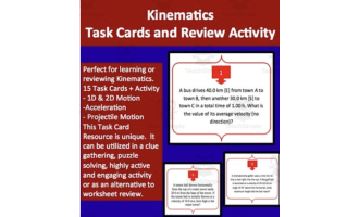 Kinematics - Task Cards Activity