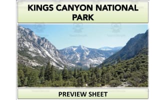 Kings Canyon National Park Geography Unit
