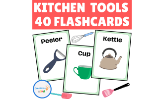 Kitchen Tools Vocabulary Flashcards