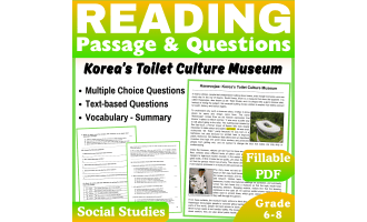Korea’s Toilet Culture Museum: Social Studies Passage (Filable PDF)