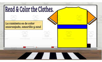 La ropa -Google Slides Digital Coloring-