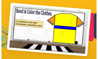 La ropa -Google Slides Digital Coloring-
