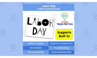 Labor Day: A Micro-Learning Deck | Reading Activities
