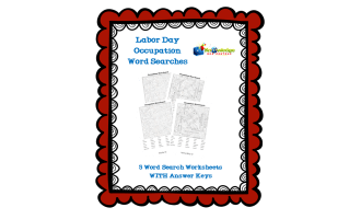 Labor Day Occupations Word Searches - EBOOK