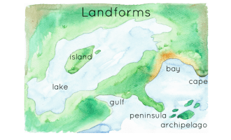 Landforms Interactive Printable Poster