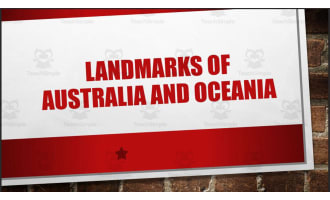 Landmarks of Australia and Oceania PowerPoint