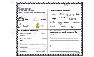 Language Arts: Nouns