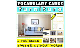 Language Vocabulary Flashcards ESL 5