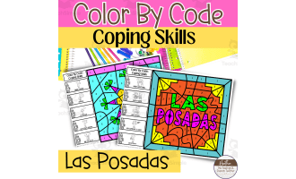 Las Posadas Color By Number Coping Skills Activities