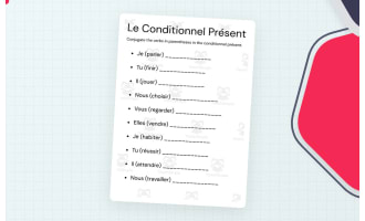 Le Conditionnel Présent exercices et corrigés