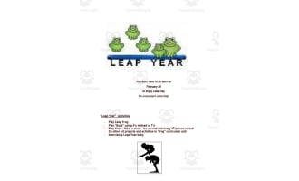 Leap Year Unit