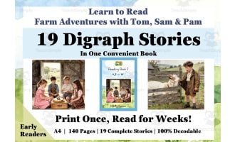 Learn to Read: Book 2 Basic digraphs - 19 Decodable Stories: SOR