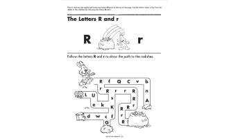 Learning Letters P-Z Printable Workbook