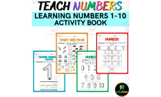 Learning Numbers 1-10 Activity Book Fun Early Learning Book!
