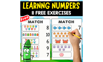 LEARNING NUMBERS | MATCH THE OBJECTS