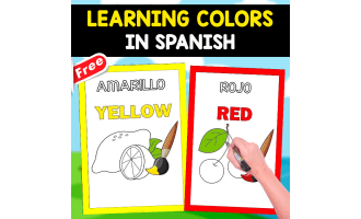 LEARNING SPANISH AND ENGLISH COLORS | FREE ACTIVITY