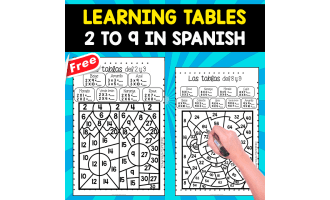 LEARNING TIME TABLES | 2 TO 9 | IN SPANISH