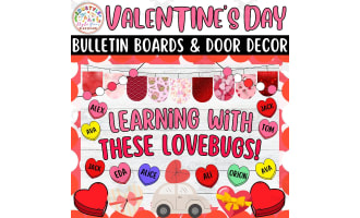 Learning With These Love: Valentines Day Bulletin Boards & Door Decor