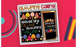 Leaves are Falling, Autumn's Calling Bulletin Board Kit, Door Decoration Set, or Poster