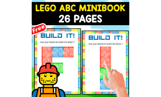 LEGO ALPHABET MINIBOOK | FREE RESOURCE