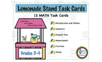 Lemonade Math Task Cards