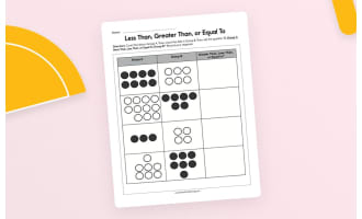 Less Than, Greater Than, or Equal To Worksheet