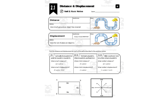 Lesson 2.1 - Distance & Displacement