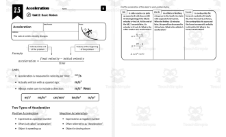 Lesson 2.5 - Acceleration