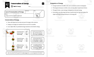 Lesson 4.2 - Conservation of Energy
