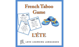 L'été - French Taboo Speaking Game - Summer Theme