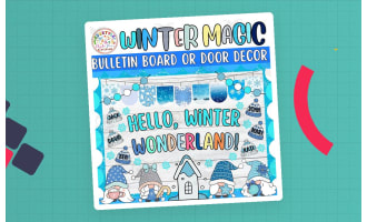 Lets Chill and Learn: Gnome Winter Bulletin Board or Door Decor Kit