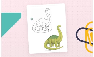 Let's Draw Dinosaurs Activity Book