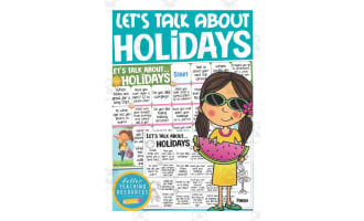 Let's Talk About Holidays Board Game