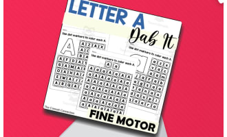 Letter A Dab It Worksheets