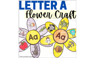 Letter A Flower Craft