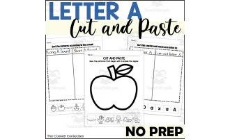Letter A Worksheets - Cut and Paste Activities