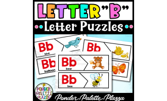Letter B Puzzles - Letter B Beginning Sound
