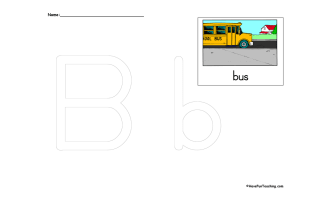Beginning Sound Letter B Word Wall - Have Fun Teaching