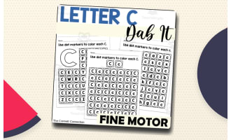 Letter C Dab It Worksheets