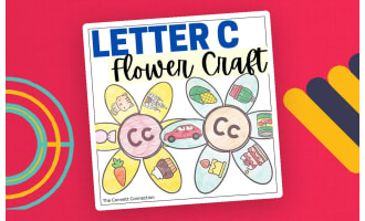 Letter C Flower Craft