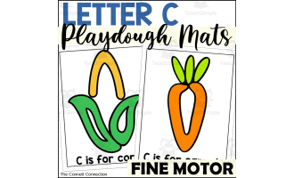 Letter C Playdough Mats