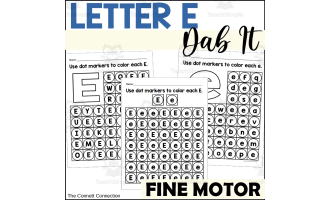 Letter E Dab It Worksheets