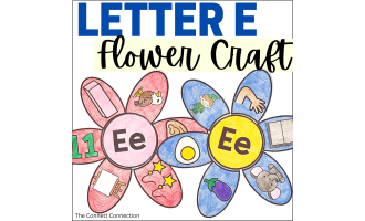 Letter E Flower Craft
